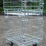 Wire cage roll containers