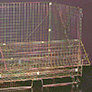 Wire cage roll containers