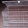 Wire cage roll containers