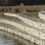 Gabions soudés comme mur de soutènement