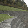 Welded gabions as wall retainers