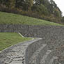 Gabions soudés comme mur de soutènement