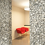 Welded gabions as decorative element