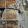 Gabions soudés comme mur de soutènement