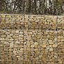 Welded gabions as wall retainers